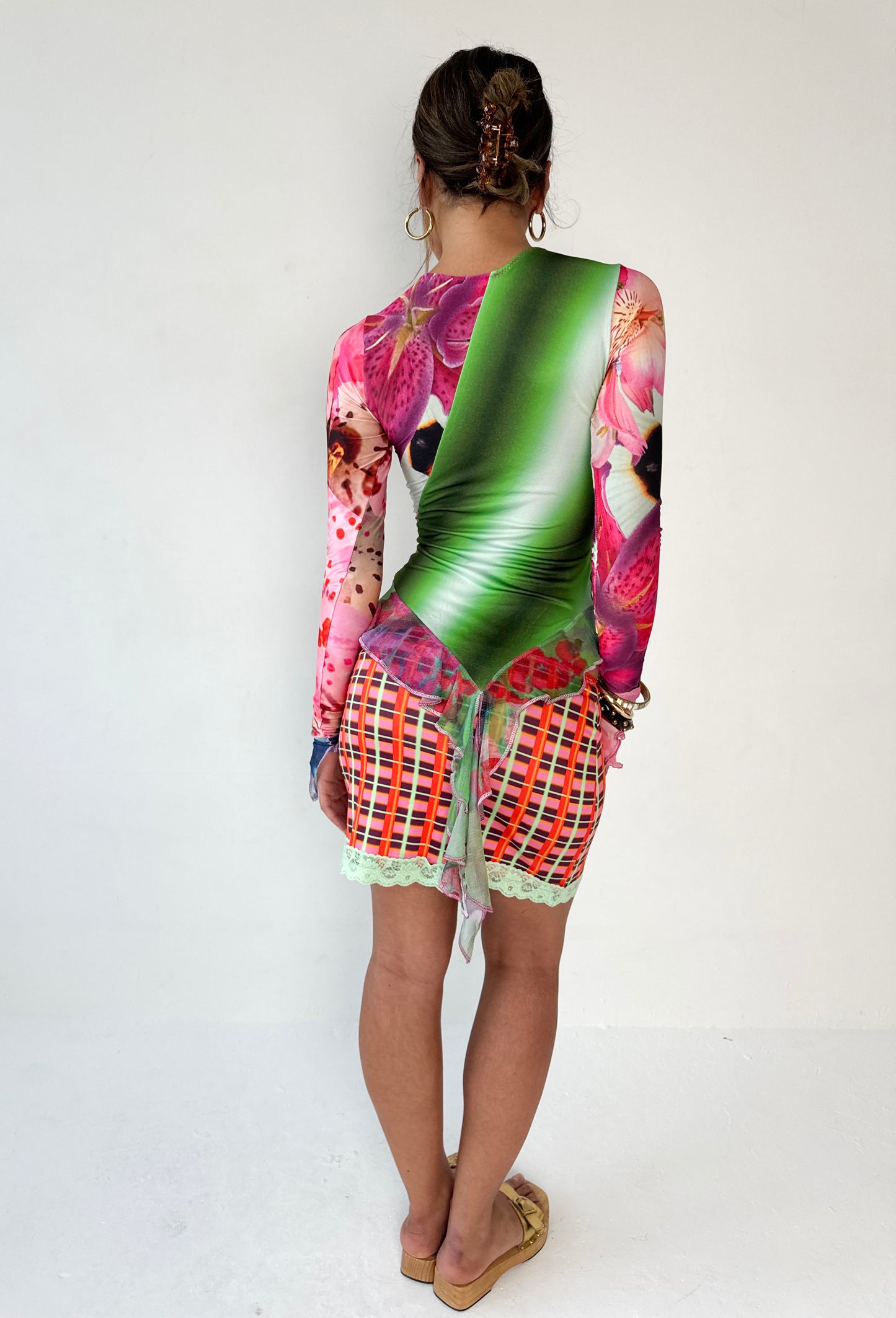 Long Sleeve Patchwork Top - Small