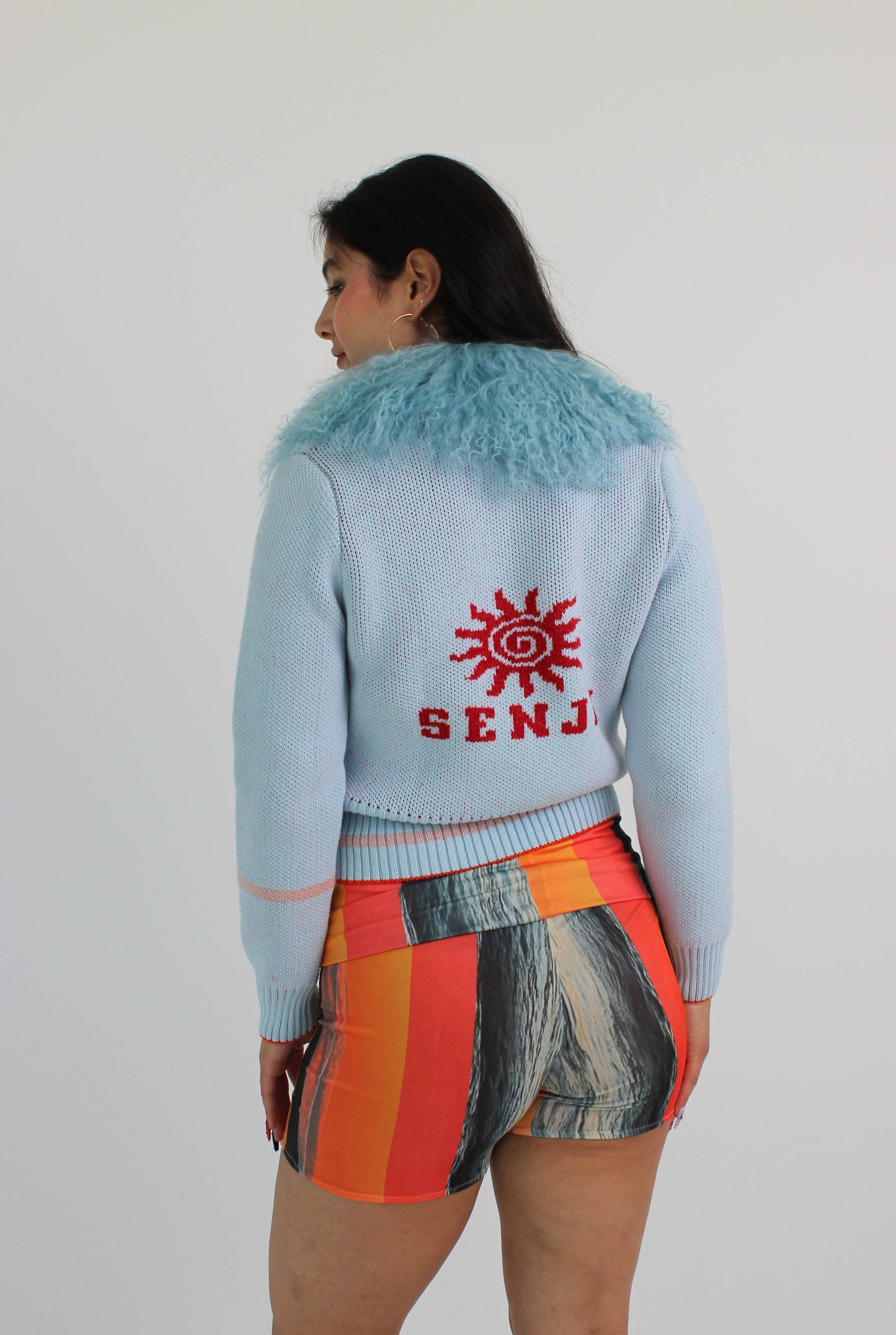 Glacier Blue Knit Track Top