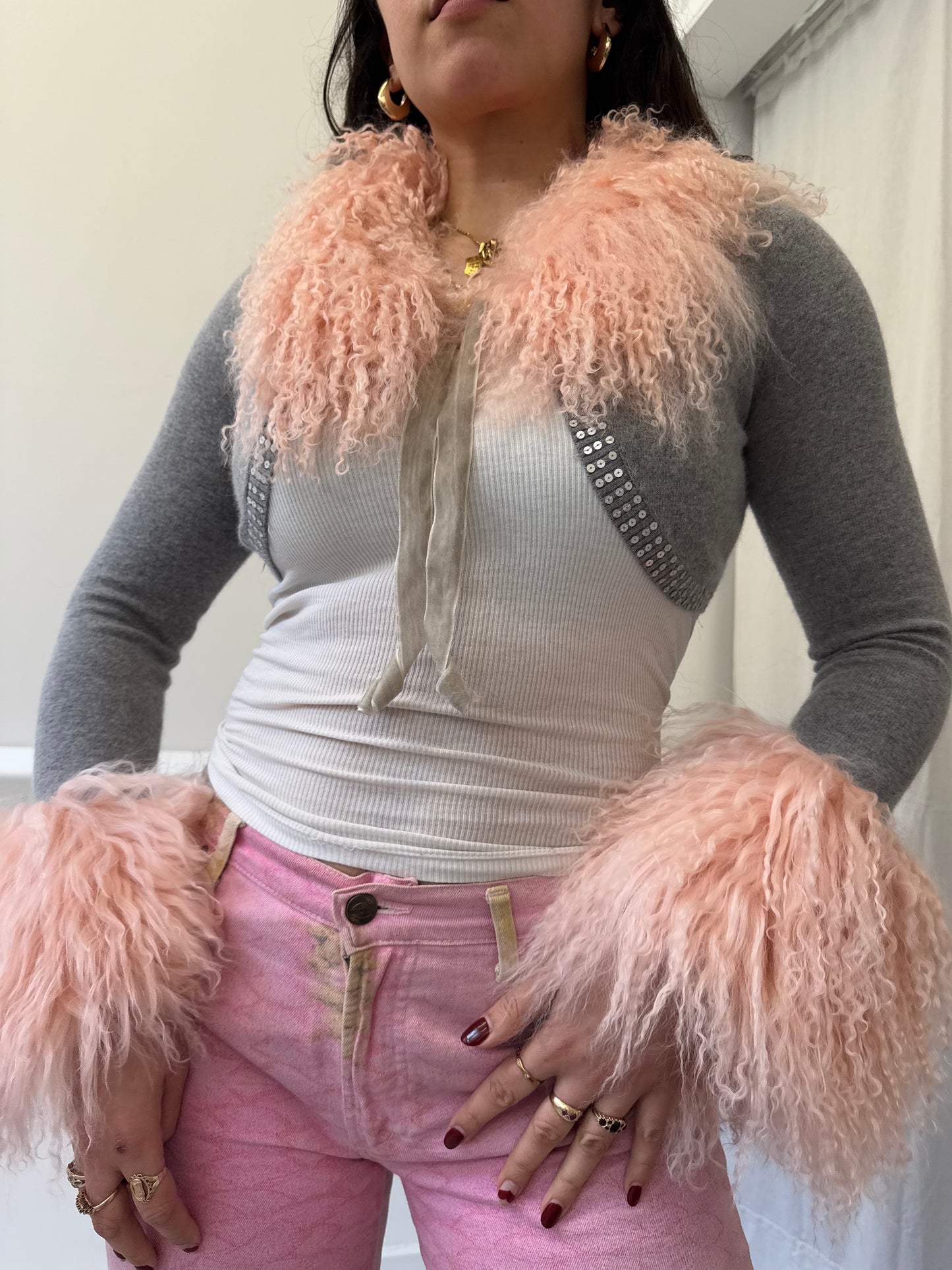Grey Knit Bolero