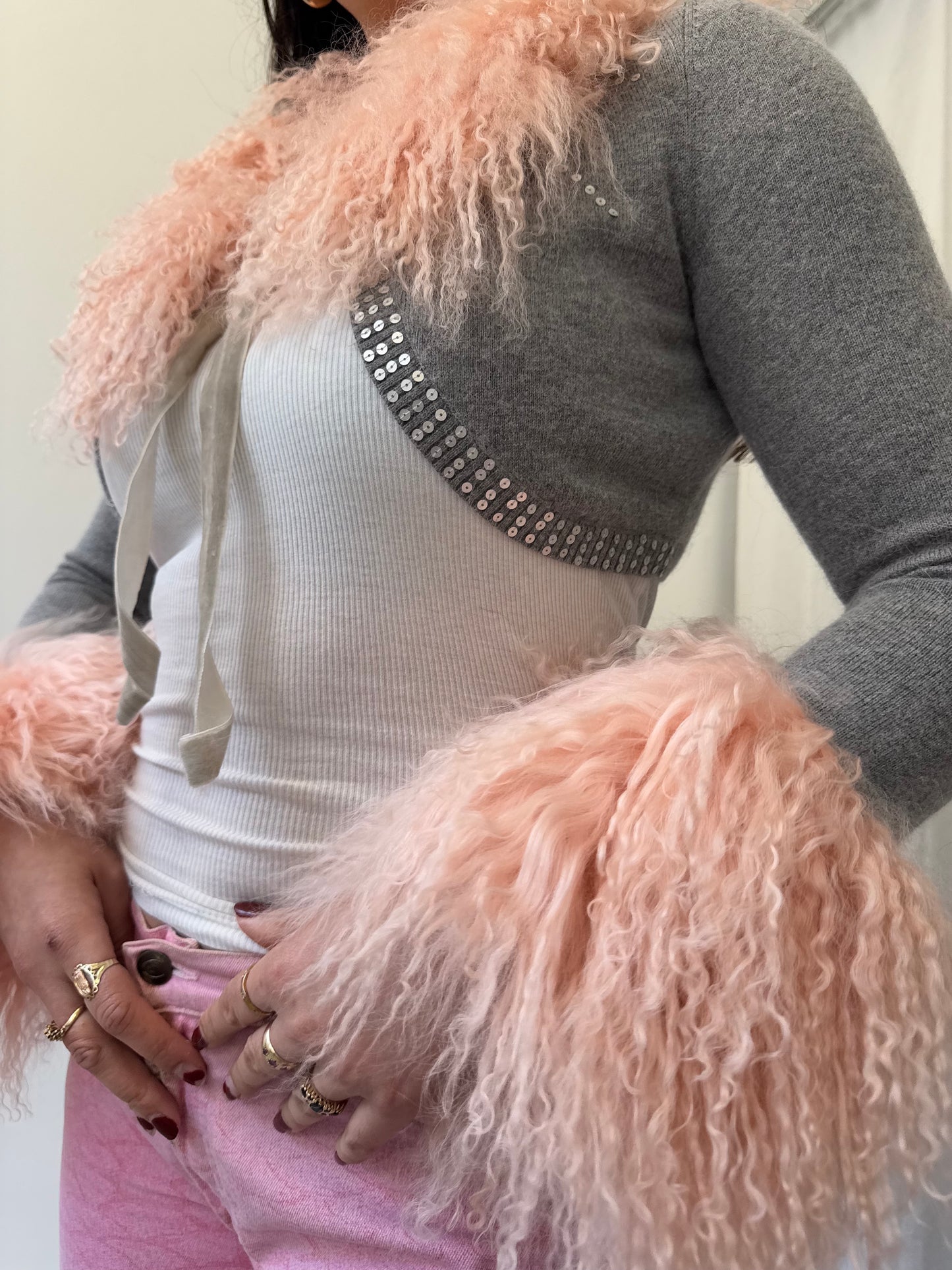 Grey Knit Bolero