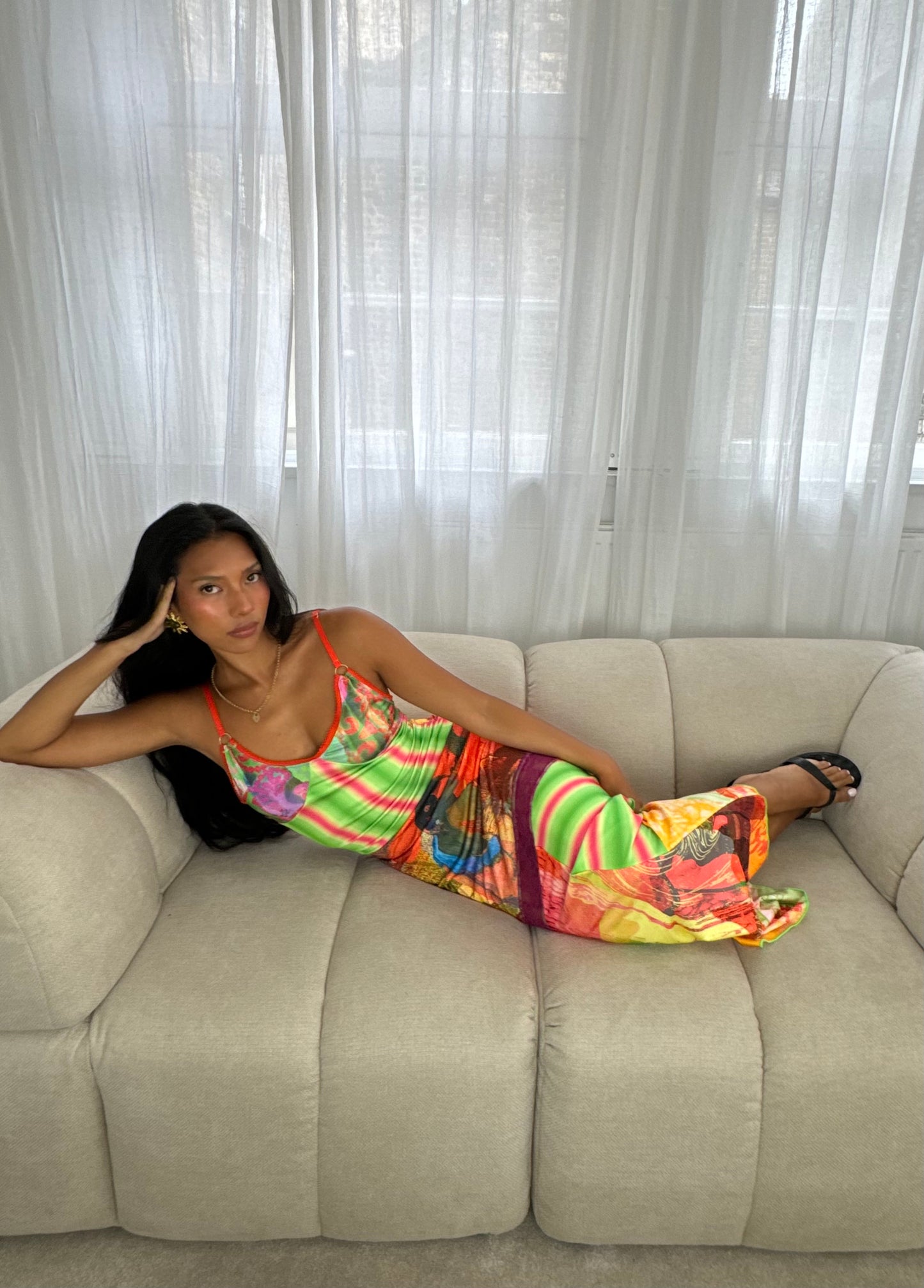 Patchwork Maxi Dress