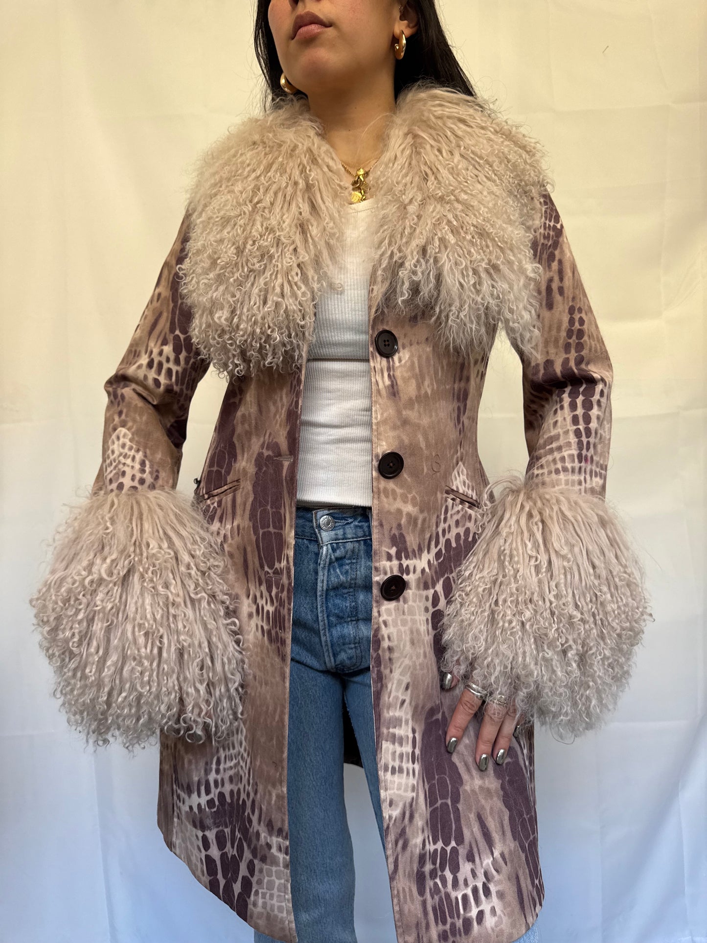 Animal Print Long Jacket