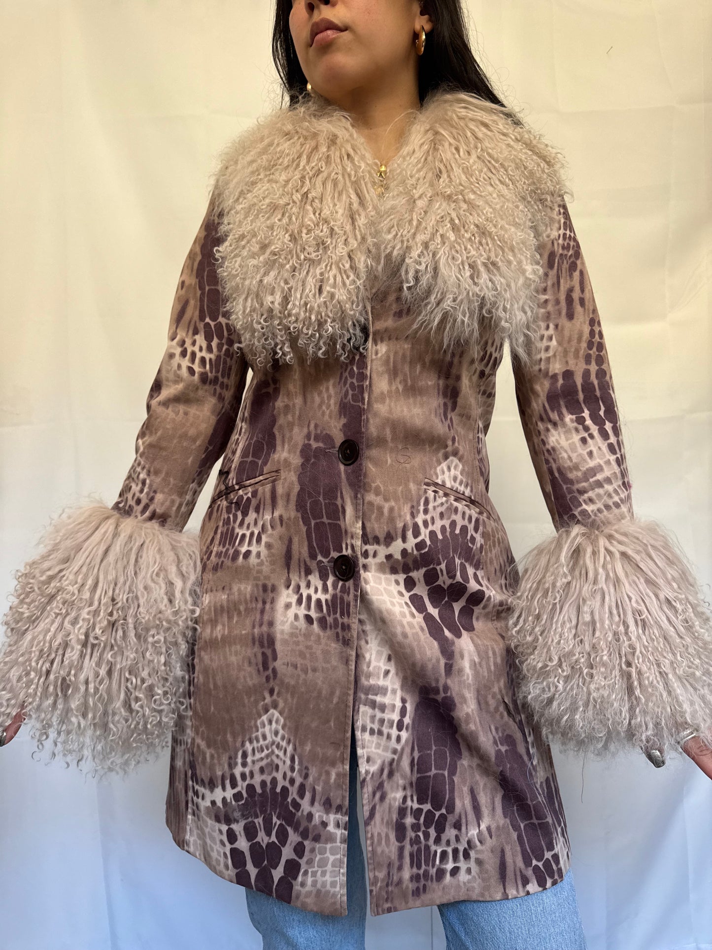 Animal Print Long Jacket