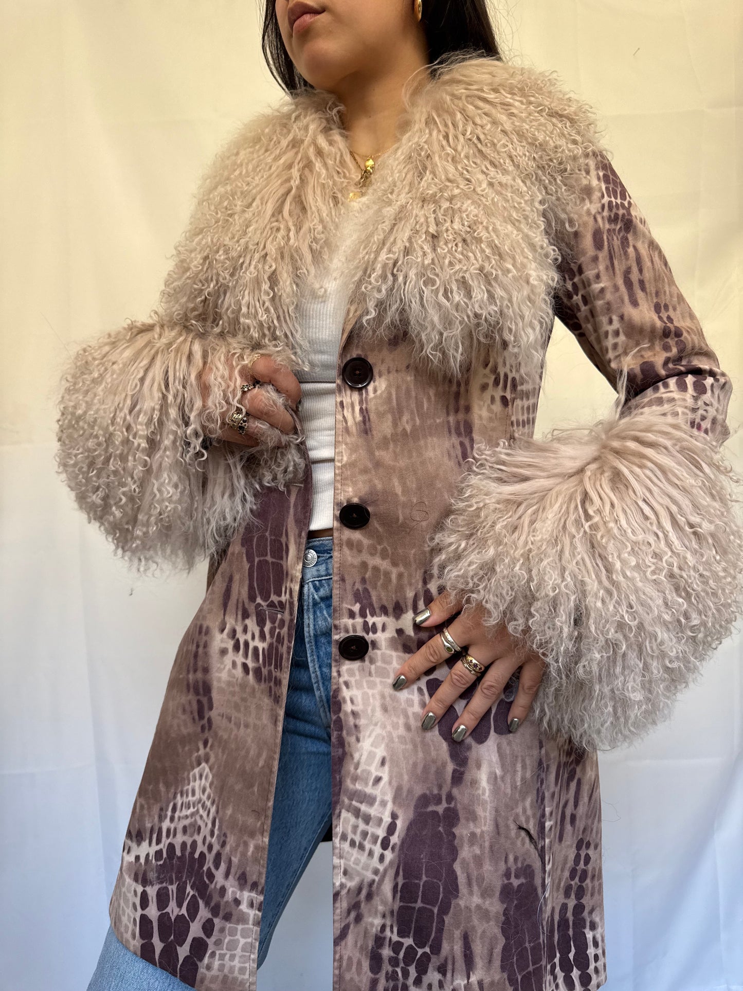 Animal Print Long Jacket