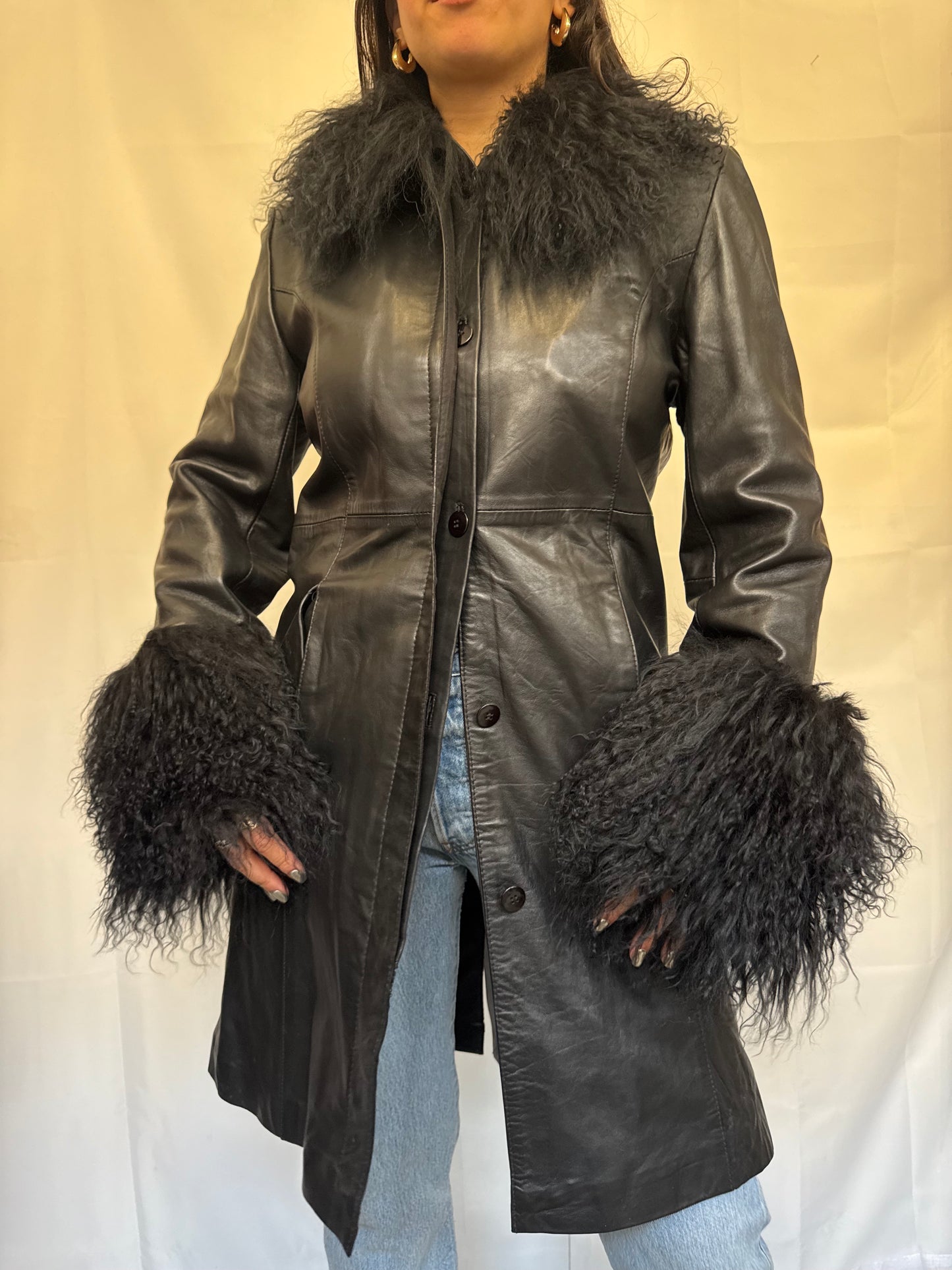 Long Black Leather Jacket