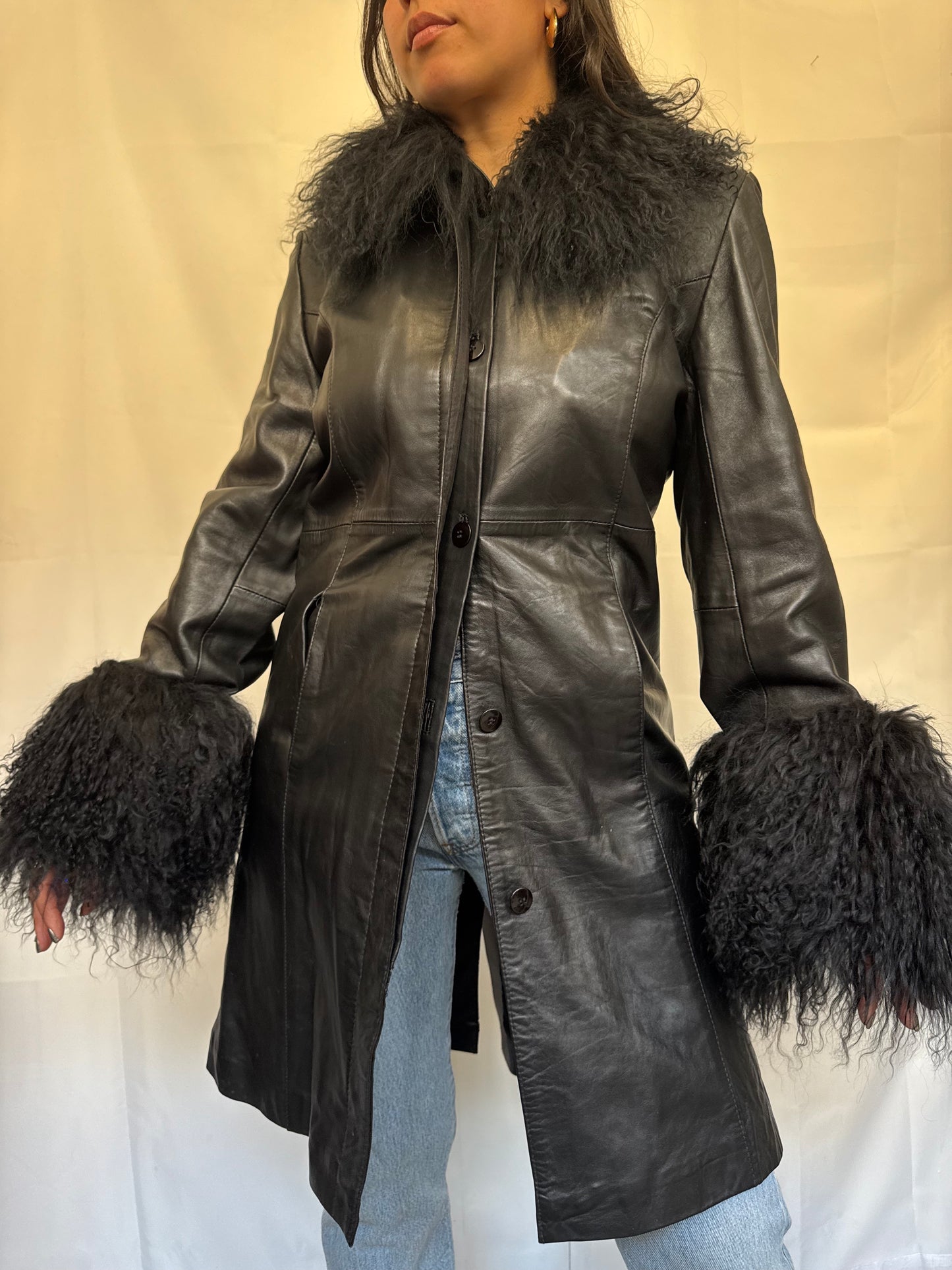 Long Black Leather Jacket