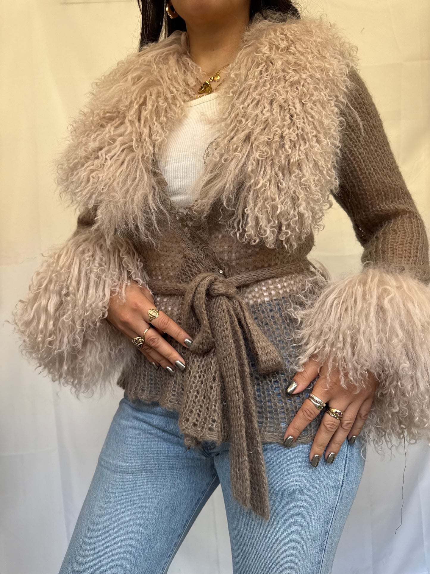 Grey Wrap Cardie