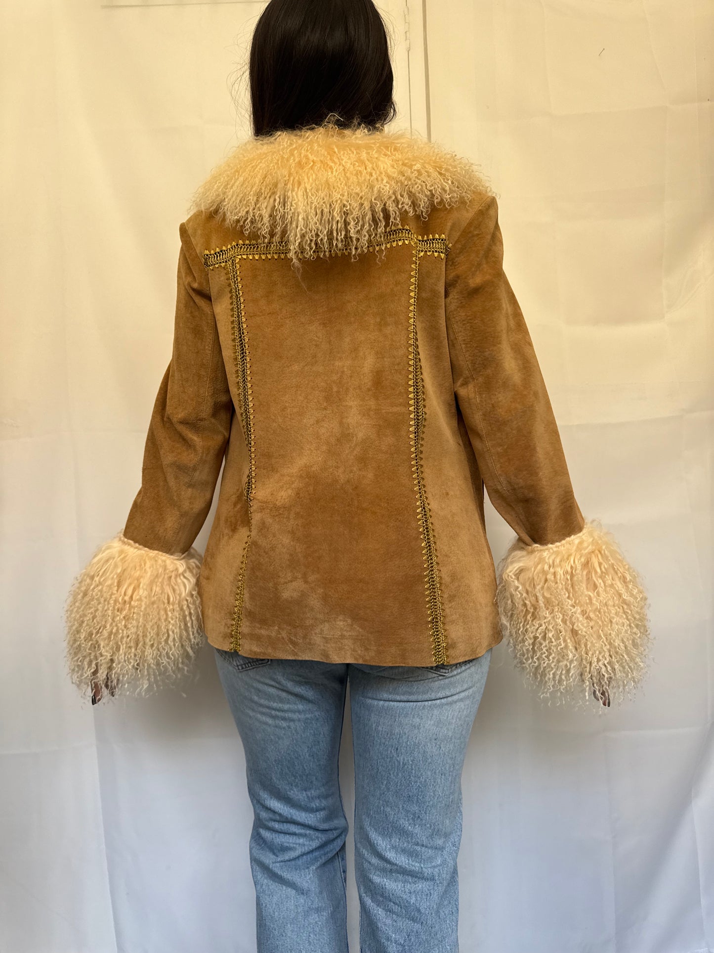 Toffee Brown Suede Jacket