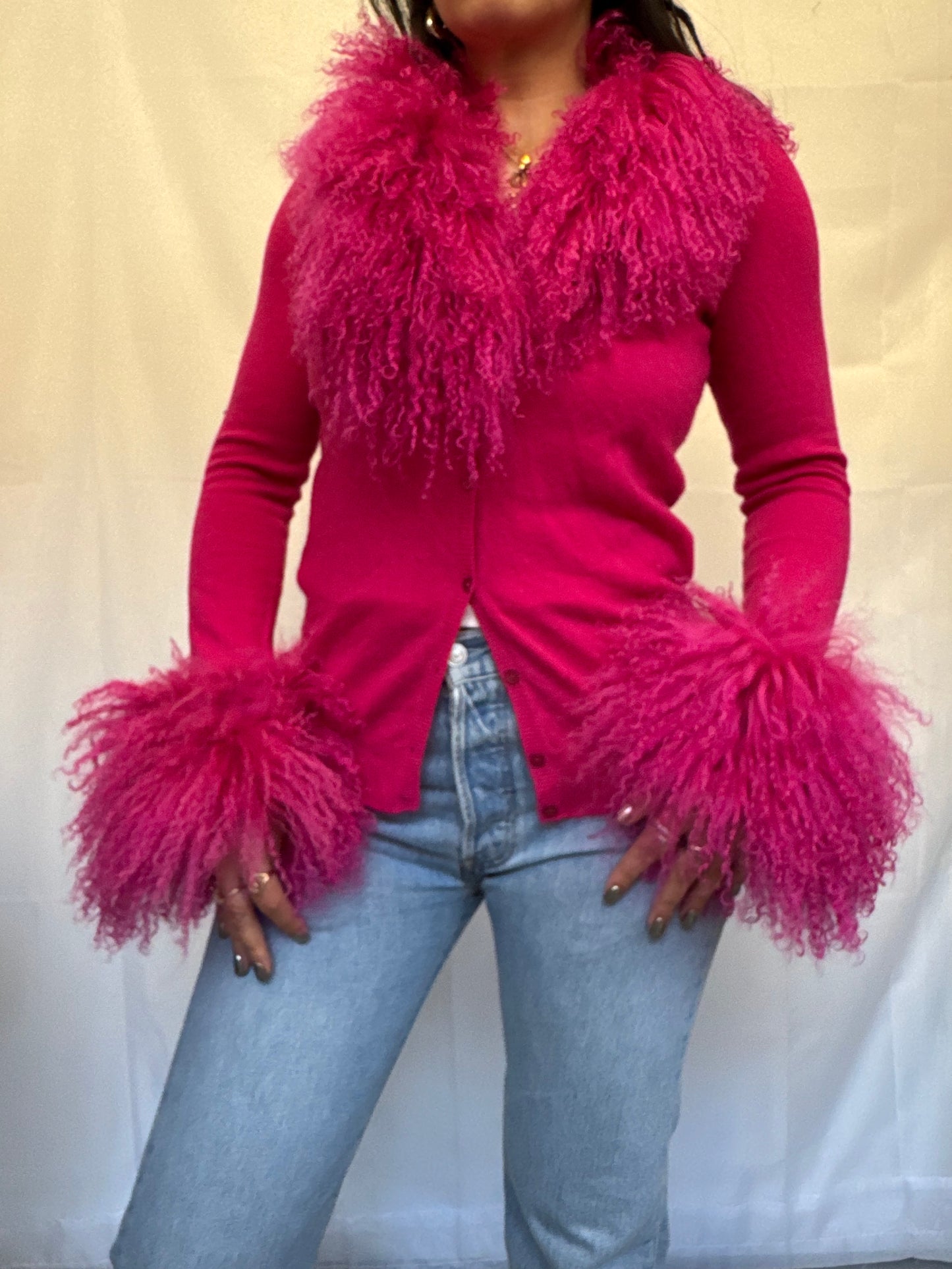 Hot Pink Cardigan