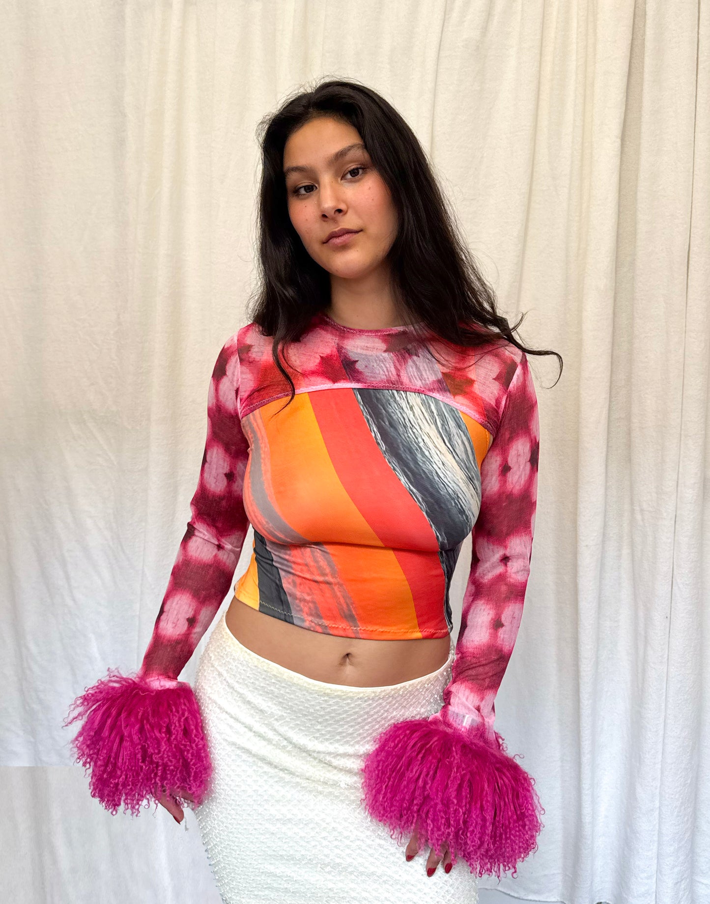 The Pink Petal Mesh Sleeves