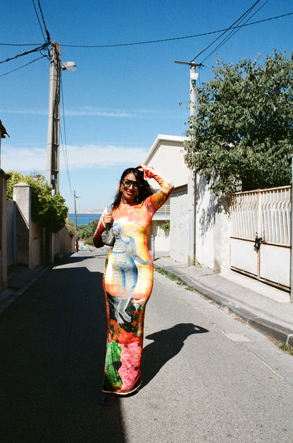 The Long-Sleeve Soleil Jersey Dress