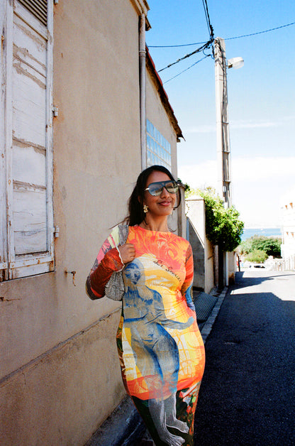 The Long-Sleeve Soleil Jersey Dress