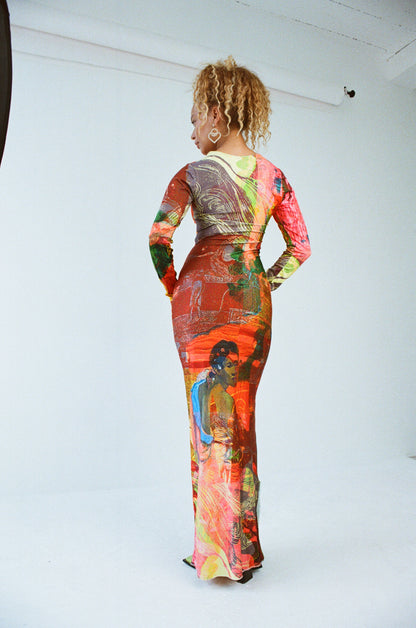 The Long-Sleeve Soleil Jersey Dress