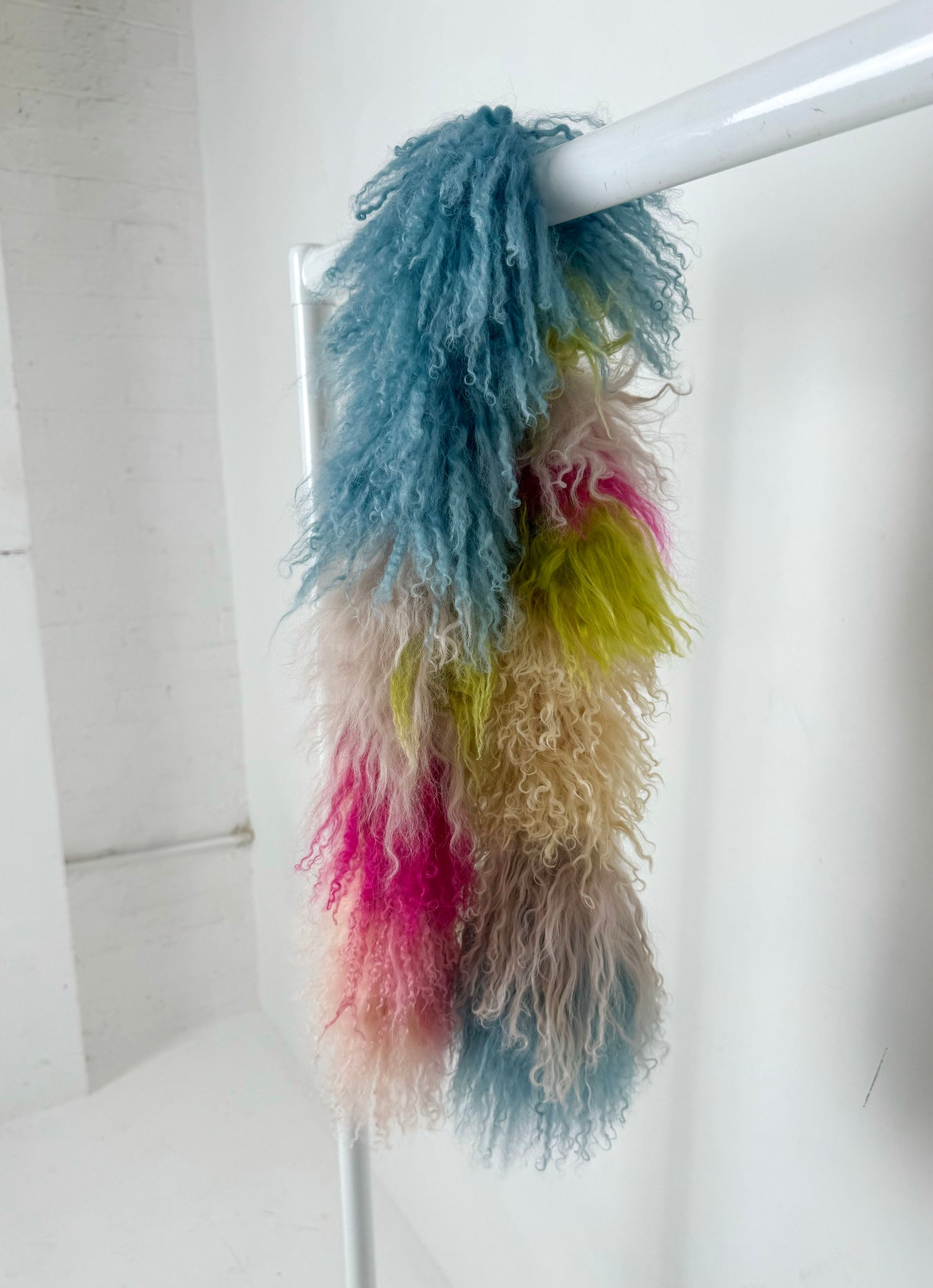 Multi Colour Mongolian Wool Scarf