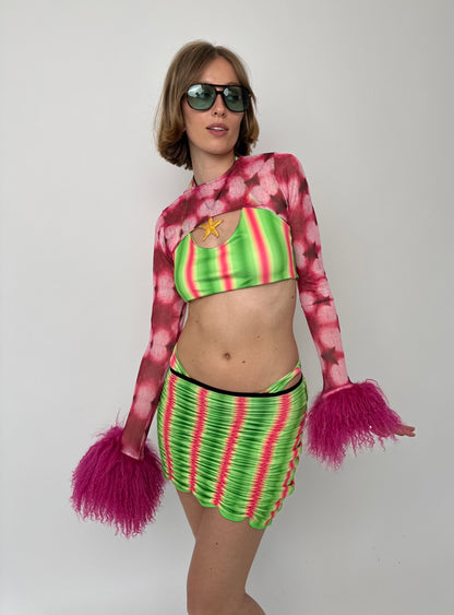 The Pink Petal Mesh Sleeves