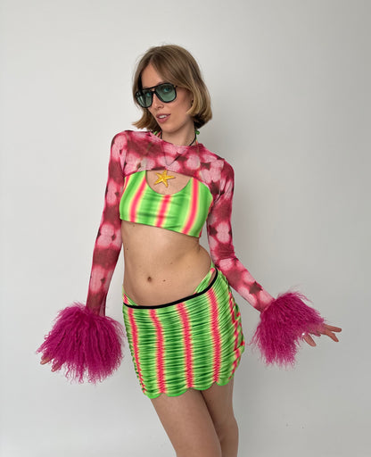 The Pink Petal Mesh Sleeves