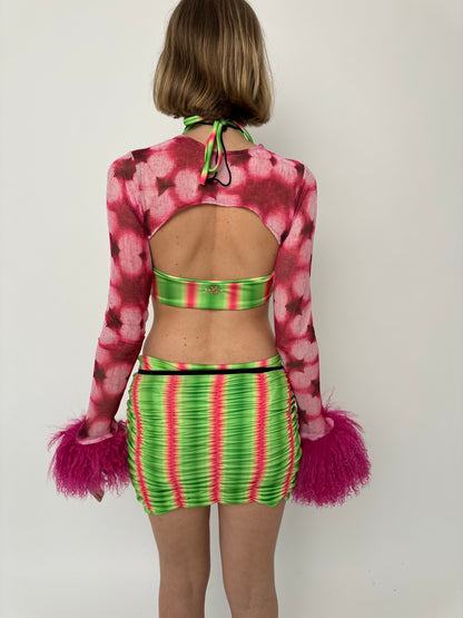 The Pink Petal Mesh Sleeves