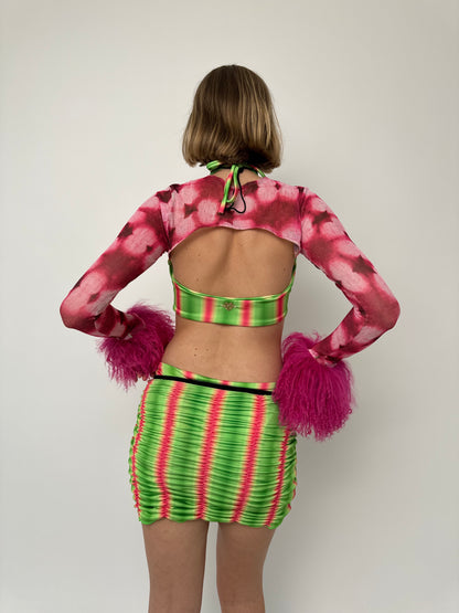 The Pink Petal Mesh Sleeves