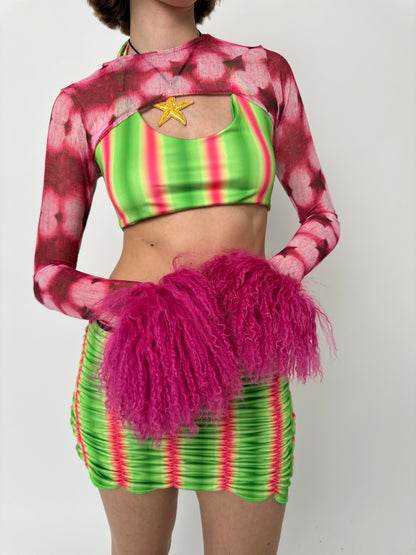 The Pink Petal Mesh Sleeves