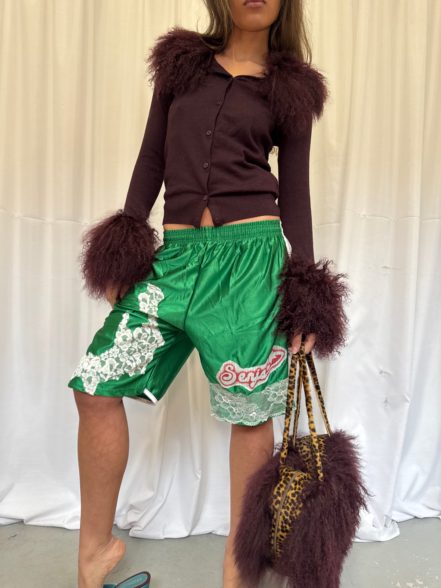 Dark Purple Fluffy Cardie