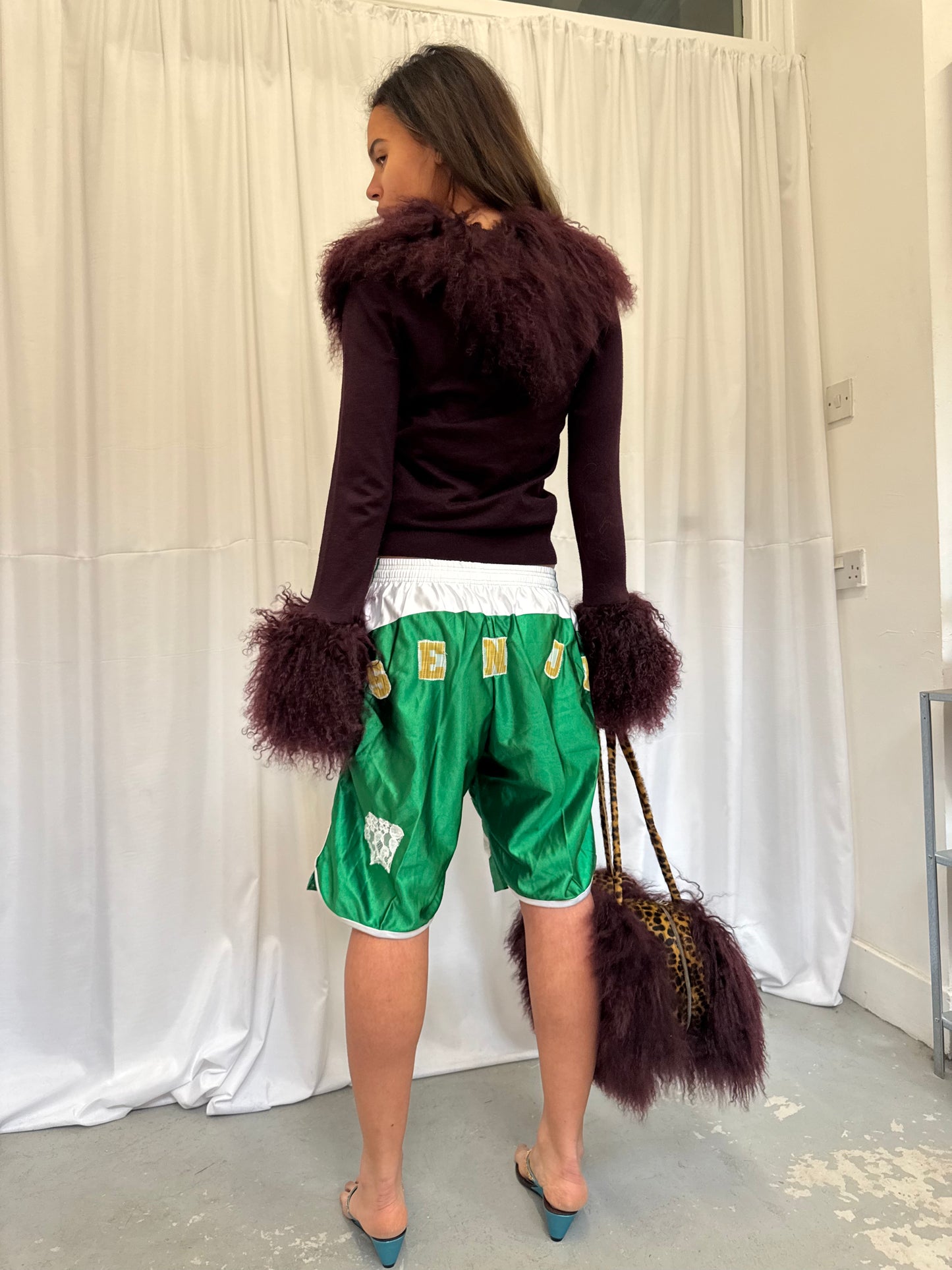Dark Purple Fluffy Cardie