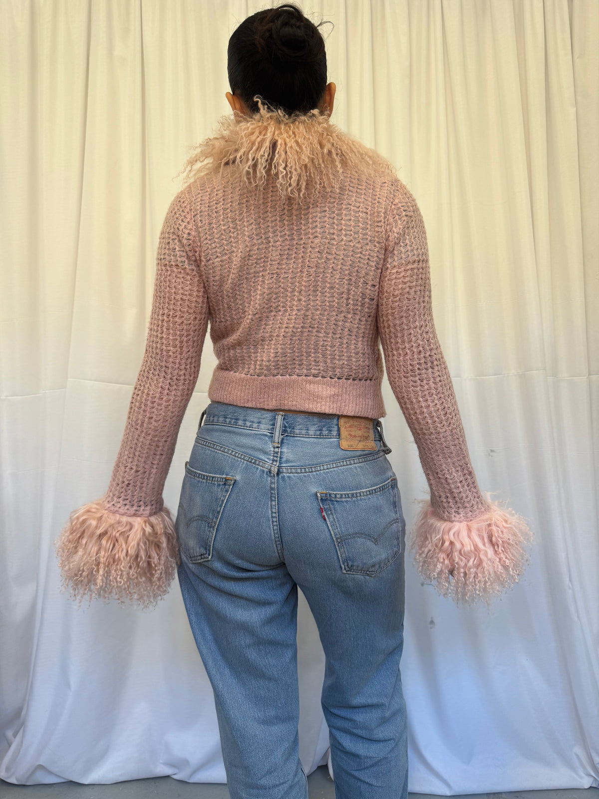Baby Pink Wrap Cardie