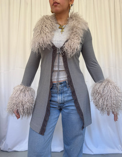 Long Grey Cardigan
