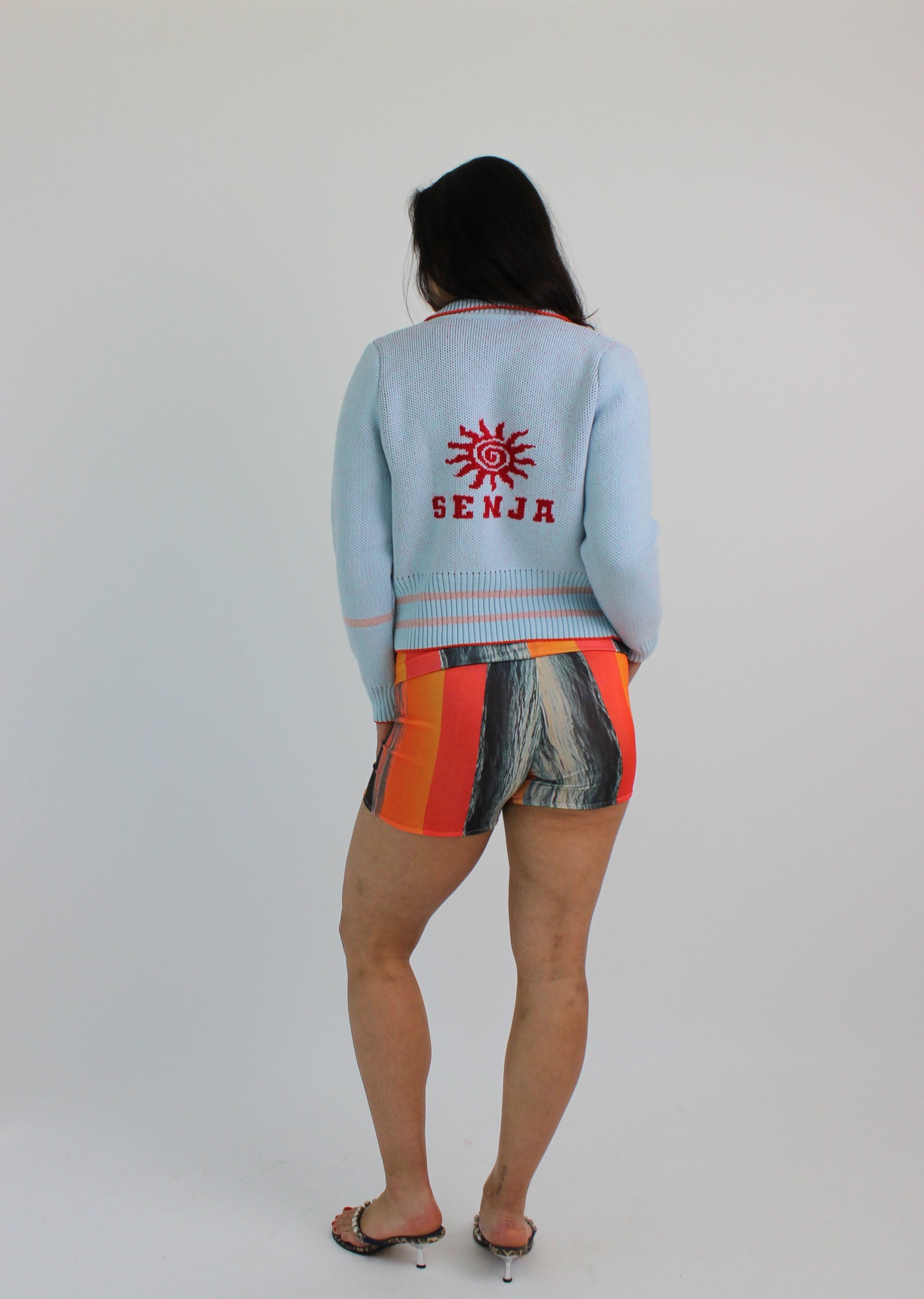 Glacier Blue Knit Track Top
