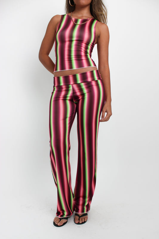 The Raspberry Stripe Trousers