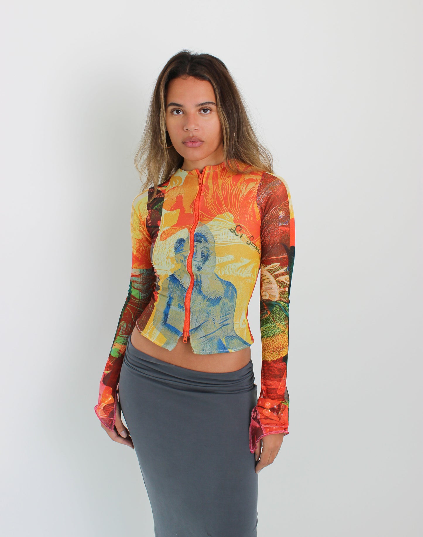 The Soleil Mesh Zip-up