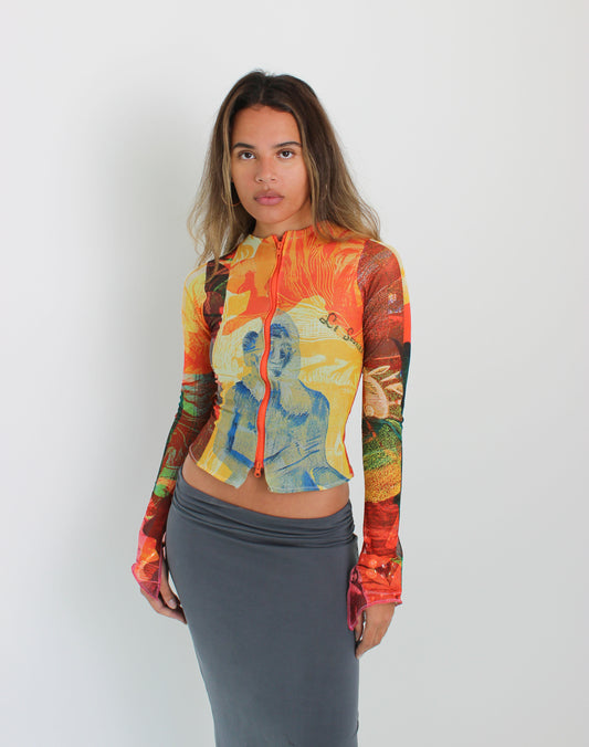 The Soleil Mesh Zip-up
