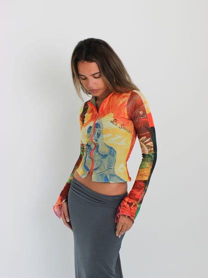 The Soleil Mesh Zip-up