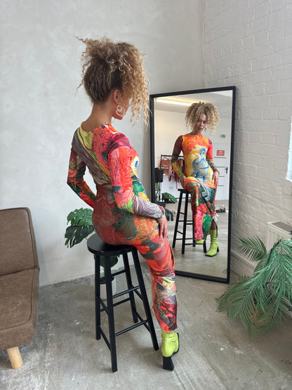 The Long-Sleeve Soleil Jersey Dress