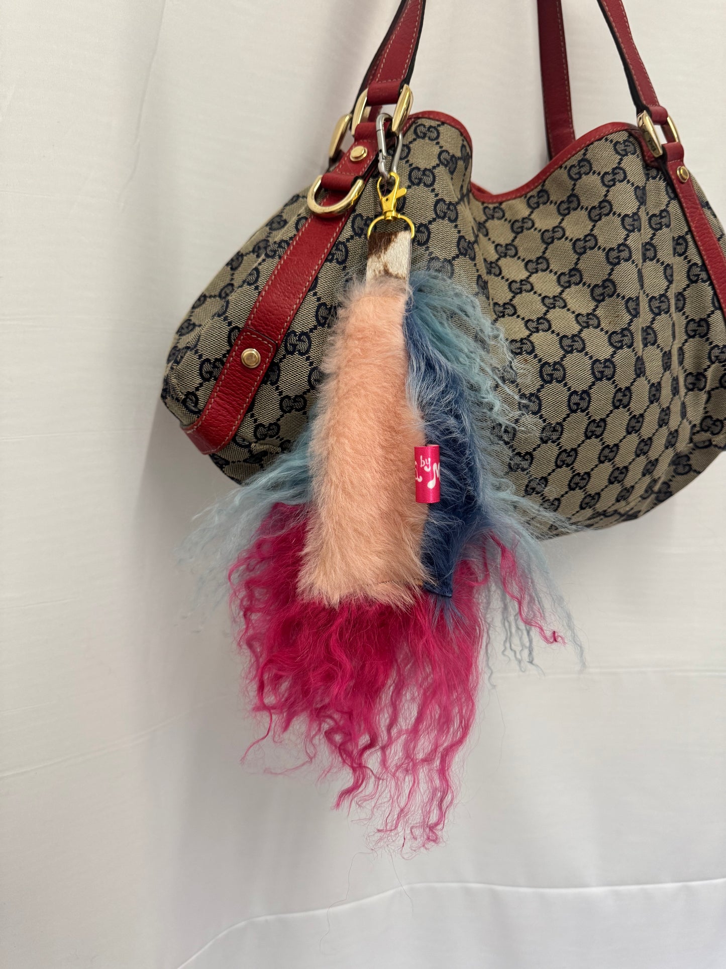 Blue and Pink Mongolian Key Charm