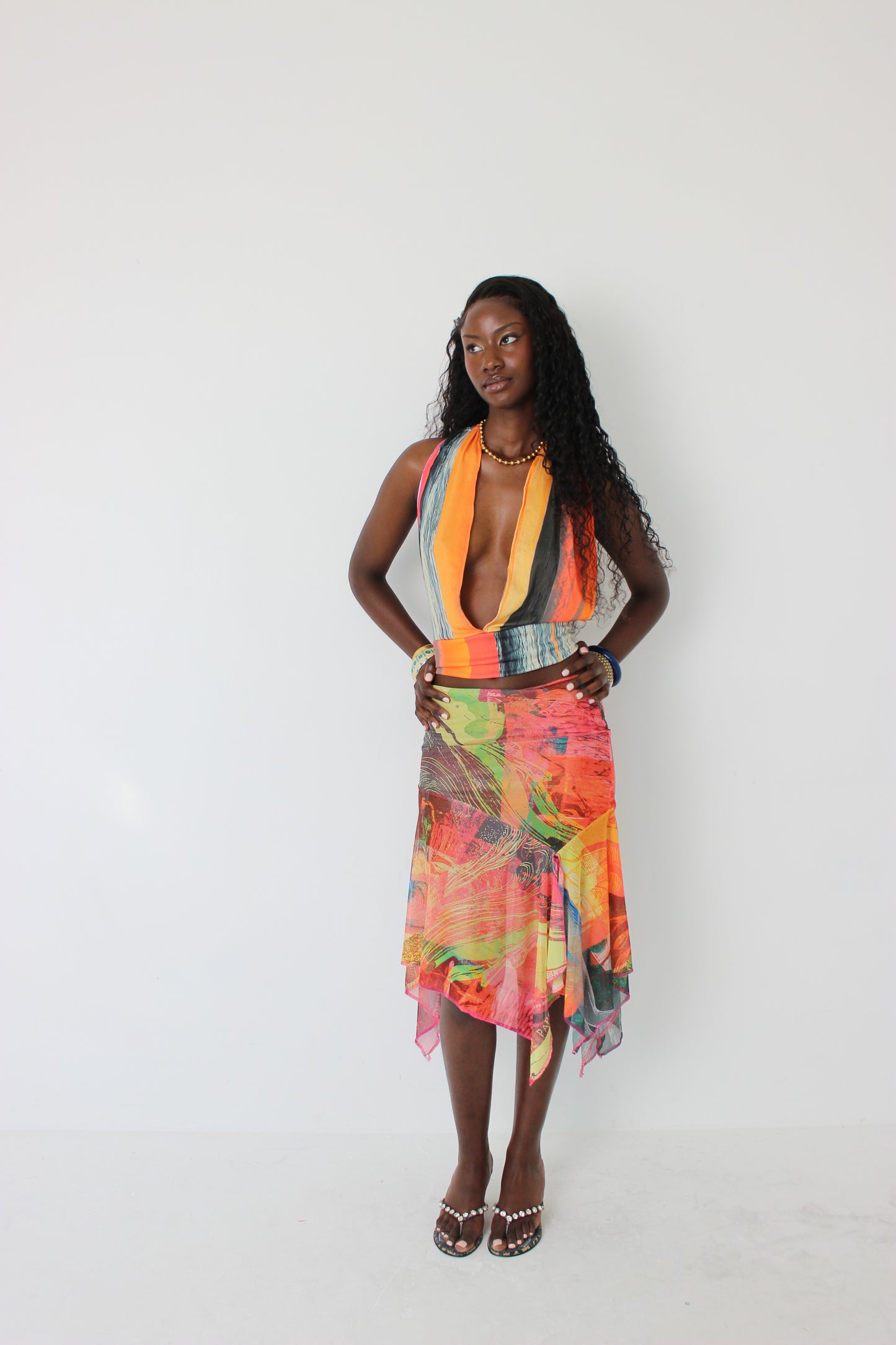 Sunset Plunge Top