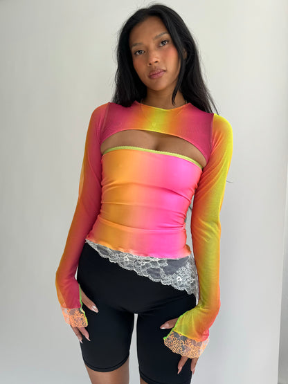 Ombre Lace Sleeves