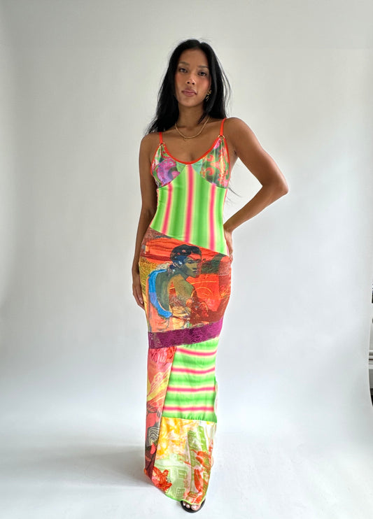 Patchwork Maxi Dress