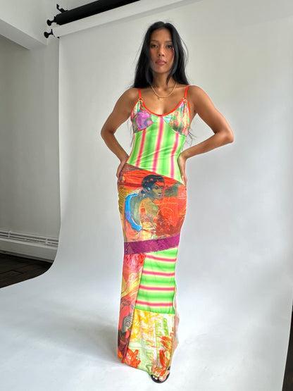 Patchwork Maxi Dress