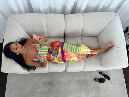 Patchwork Maxi Dress