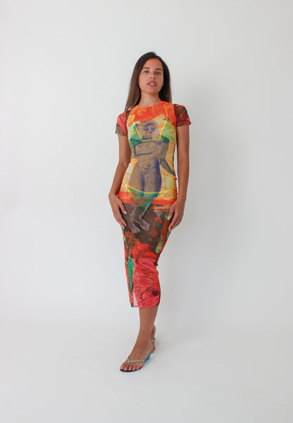 The Soleil Mesh Dress