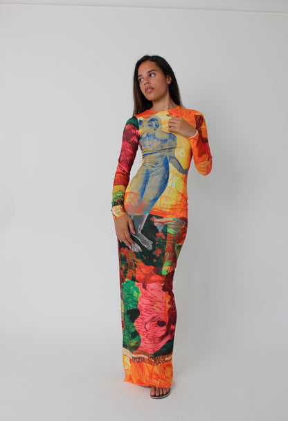 The Long-Sleeve Soleil Jersey Dress