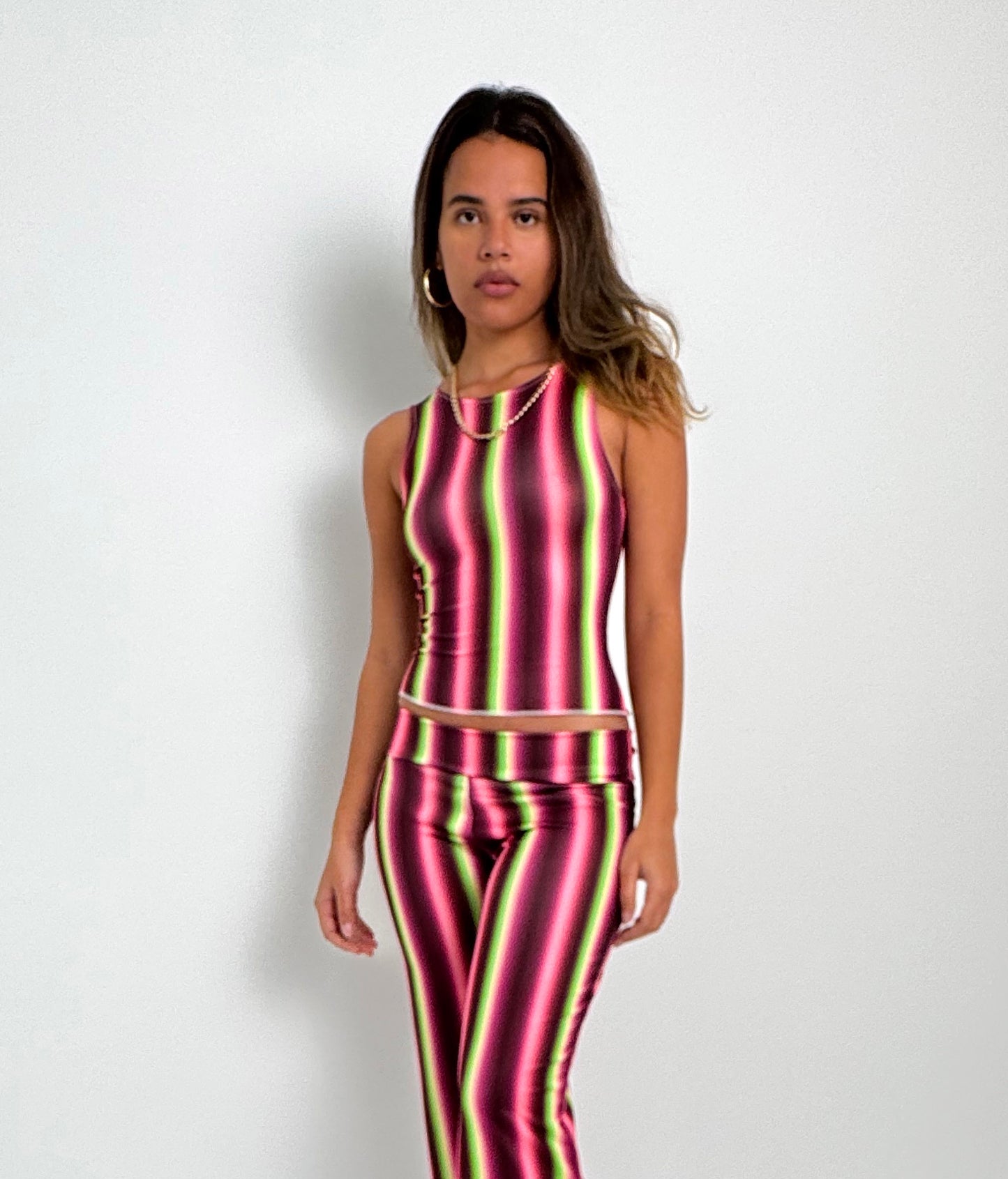 The Raspberry Stripe Vest