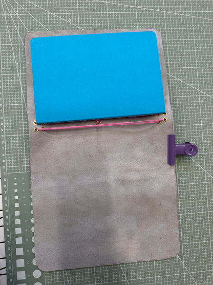 A5 Tri-fold leather journal cover - 1/1 pieces