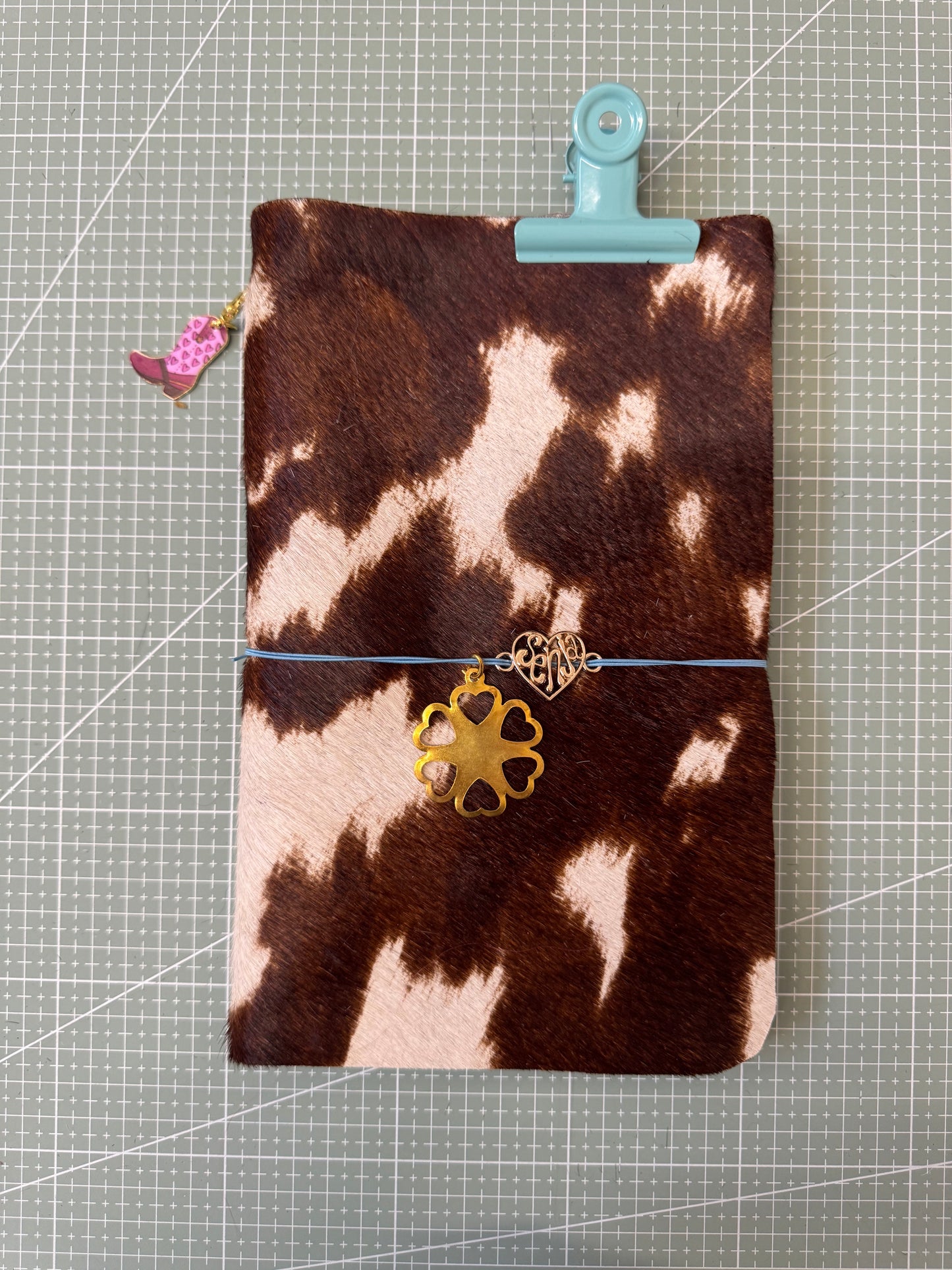 A5 Tri-fold leather journal cover - 1/1 pieces