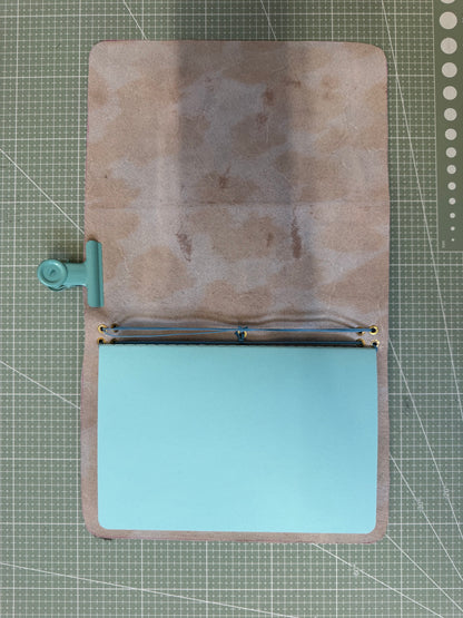A5 Tri-fold leather journal cover - 1/1 pieces