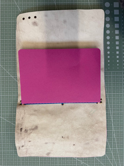 A5 Tri-fold leather journal cover - 1/1 pieces