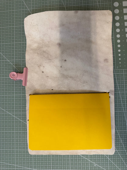 A5 Tri-fold leather journal cover - 1/1 pieces