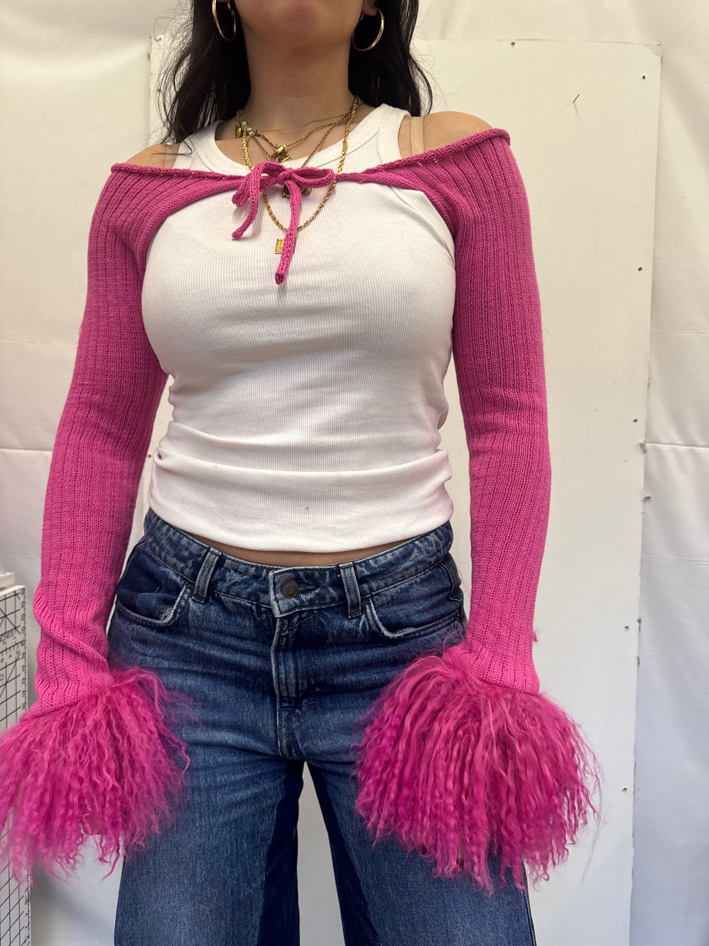 Hot Pink Cotton Sleeves - 1/1 piece