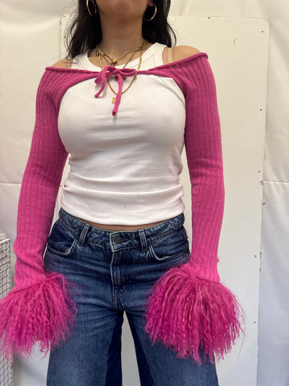 Hot Pink Cotton Sleeves - 1/1 piece