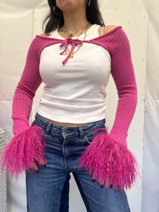 Hot Pink Cotton Sleeves - 1/1 piece